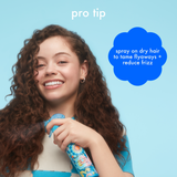 pro tip for amika hydro rush leave-in conditioner: spray on dry hair to tame flyaways + reduce frizz