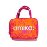 amika x TELETIES necessities set | hair ties essentials bag + perk up plus + reset cleansing oil