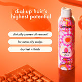 dial up hair's highest potential. perk up ultra oil control dry shampoo has clinically proven oil removal, is for extra oily scalps, has a dry feel + finish