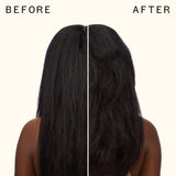 before and after using hair blow dryer brush | amika